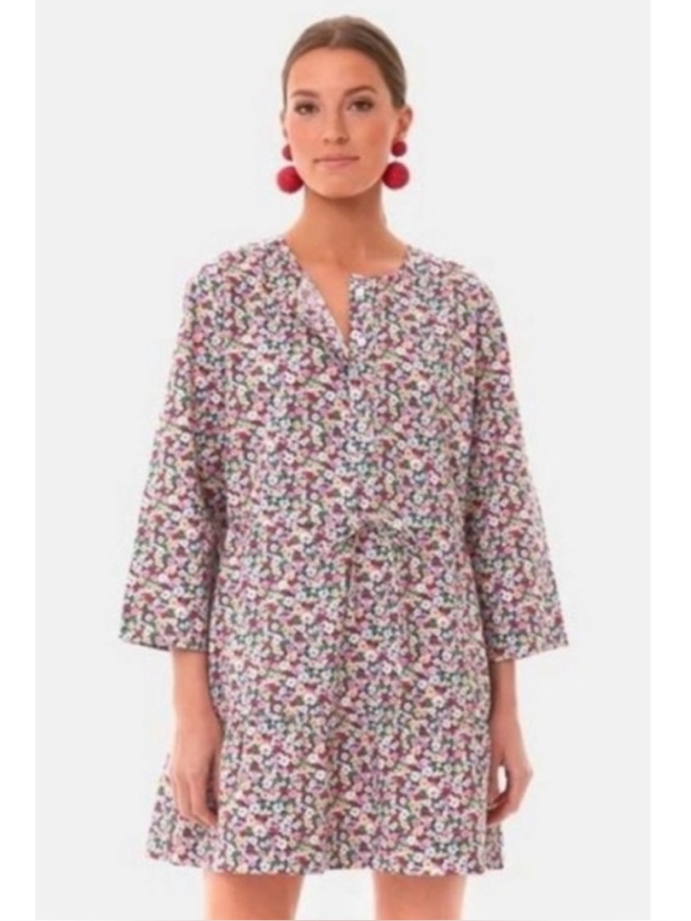 Tuckernuck Lucy Floral Shirt Dress Medium